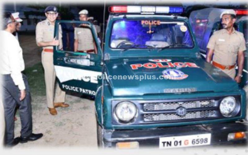 ரோந்து வாகனங்களை  துவக்கி வைத்த, காவல் ஆணையர்!