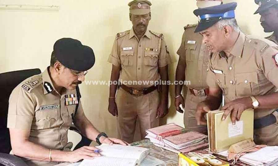சென்னை ஐ.சி.எப் காவல் நிலையத்தில் DGP ஆய்வு, காவலர்களுக்கு பாராட்டு