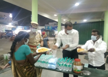 மக்கள் சேவையில் போலீஸ் நியூஸ் + உடன் கைகோர்த்து உணவு வழங்கிய உதவி ஆணையர் திரு.K.N. சுதர்சனம்