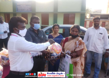 நலிவுற்ற மாற்று திறனாளிகளுக்கு அத்தியாவசிய பொருட்கள் வழங்கிய போலீஸ் நியூஸ் பிளஸ்
