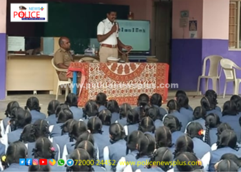 மாணவர்களுக்கு சாலை போக்குவரத்து பற்றிய விழிப்புணர்வு