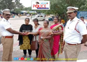 தவற விட்ட பணத்தை கண்டுபிடித்து உரியவரிடம் ஒப்படைத்த போக்குவரத்து காவல் ஆய்வாளர்