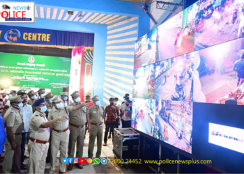 C.C.T.V கண்காணிப்பு கேமராக்களின் செயல்பாட்டை  தொடங்கி வைத்த மாநகர காவல் ஆணையர்
