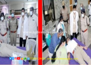 காவல்துறை சார்பாக இரத்த தான முகாம்