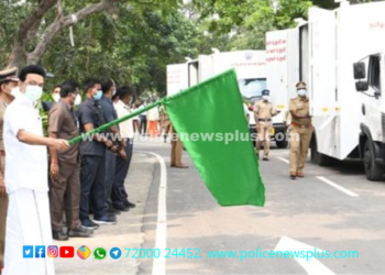 விழிப்புணர்வு வாகனங்களை கொடியசைத்து துவக்கி வைத்த தமிழ்நாடு முதலமைச்சர் அவர்கள்.