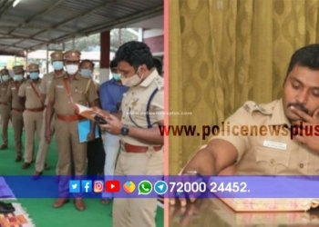 காவல் நிலையங்களில் மரக்கன்று நட்டு ஆய்வுப்பணி செய்த கோவை SP