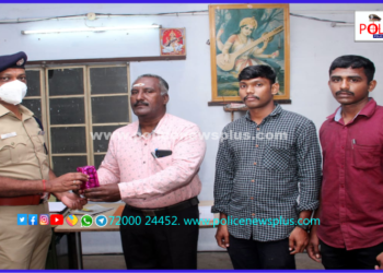 சிறப்பாக பணியாற்றி வரும் தலைமை காவலருக்கு பாராட்டு