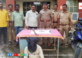 டாஸ்மாக் கடை ஊழியர்களிடம் கத்தியை காட்டி வழிப்பறி செய்த நபர் கைது.