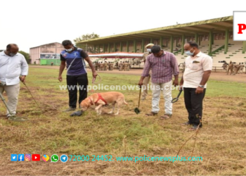 73 வது குடியரசு தின விழாவினையொட்டி பாதுகாப்பு பணியில் காவல்துறையினர்