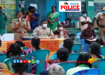 மதுரை சரக டி.ஐ.ஜி மற்றும் மாவட்ட எஸ்.பி ஆகியோர் கலந்து கொண்ட பெண்களுக்கு எதிரான குற்றங்கள் குறித்து விழிப்புணர்வு முகாம்.