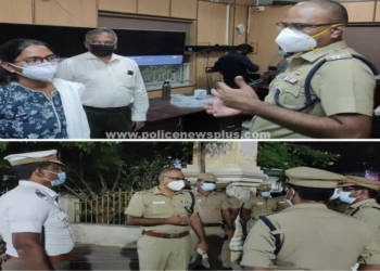 தேர்தலை முன்னிட்டு பாதுகாப்பு ஏற்பாடுகள் குறித்து மாவட்ட காவல் கண்காணிப்பாளர் ஆய்வு.