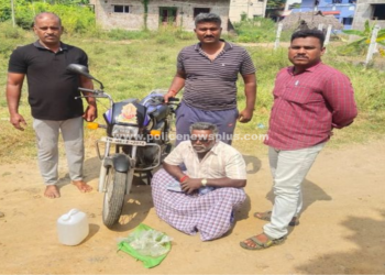 நாட்டு சாராயத்தை விற்பனை செய்து கொண்டிருந்த நபர் கைது