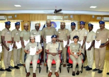 புதுக்கோட்டை காவல்துறையினரை பாராட்டிய ஐ.ஜி. பாலகிருஷ்ணன்