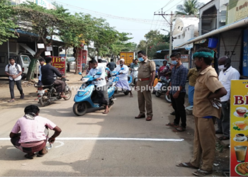 உள்ளாட்சி தேர்தலை முன்னிட்டு எல்லைக் கோடுகள் அமைக்கும் பணி