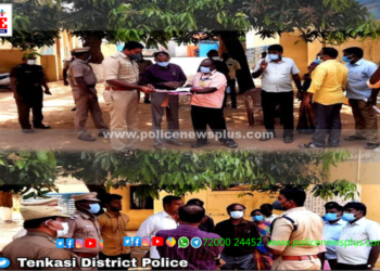 வாக்கு எண்ணும் மையத்தில் பாதுகாப்பு நடவடிக்கைகள் குறித்து ஆய்வு மேற்கொண்ட மாவட்ட காவல் கண்காணிப்பாளர் அவர்கள்