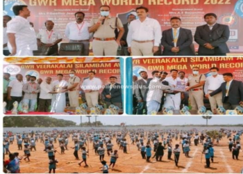 3 மணி நேரம் தொடர் சிலம்பம் விளையாட்டு சாதனை நிகழ்ச்சி