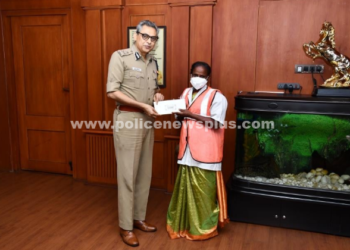 காவல் துறைக்கு உதவிசெய்த பெண்மணி