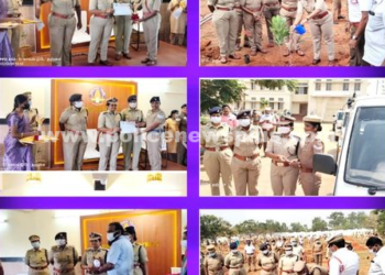 காவல் ஆளிநர்களுக்கு பதக்கம் மற்றும் பாராட்டு சான்றிதழ்