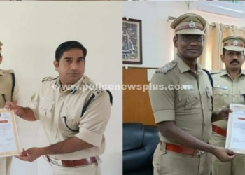 காவல்துறை அதிகாரிகளுக்கு சான்றிதழ்