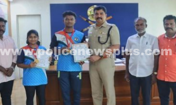 தங்கப் பதக்கங்களை வென்ற மாணவ மாணவி