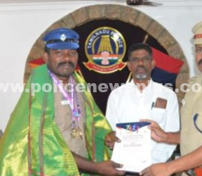 மாநில அளவில் இடம் பிடித்த  முதல் நிலை காவலர்