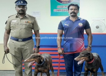 ஆவடி காவல்  சரகத்திற்க்கு மோப்ப நாய்கள் வரவழைப்பு