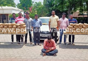 தஞ்சையில் 1 கோடி ரூபாய் மதிப்பிலான கடத்தல் பொருள் பறிமுதல்