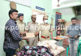 சிலுவத்தூரில் தடை செய்யப்பட்ட பொருட்களை வைத்திருந்த நபர் கைது