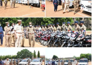 மதுரையில் காவல்துறை, வாகனங்கள் ஆய்வு