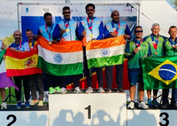 உலக காவல் விளையாட்டு போட்டியில், தங்க பதக்கம் வென்ற தமிழ்நாடு காவல்துறையினர்!