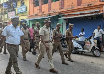 ஊர்வலம் நடைபெறும், இடங்களில் ஆய்வு!