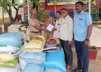 கடத்தப்பட்ட ஒரு டன்ரேஷன், அரிசி பறிமுதல்!