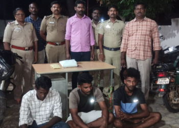 கஞ்சா வேட்டையில், 3 பேர் கைது!