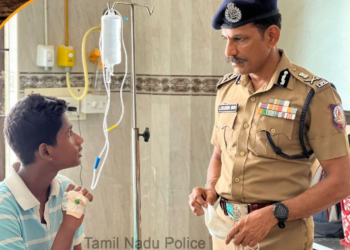 சிறுவனை நேரில் சென்று, நலம் விசாரித்த டி.ஜி.பி!