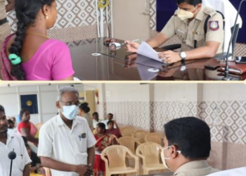 பொதுமக்களின் குறைகளை கேட்டறிந்த, காவல் கண்காணிப்பாளர்!