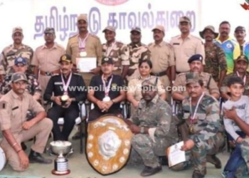 மாநில அளவிலான துப்பாக்கிச்சுடும், போட்டியில் D.G.P, முதலிடம்!