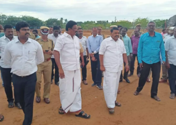 முதல்வரின் வருகை முன்னிட்டு, அதிகாரிகள் ஆய்வு!