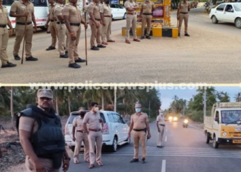 நேரில் சென்று பாதுகாப்பு பணிகளை, ஆய்வு செய்த எஸ்.பி!