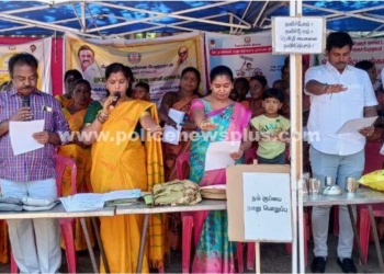 மீஞ்சூரில் பிளாஸ்டிக் ஒழிப்பு குறித்து, விழிப்புணர்வு பேரணி!