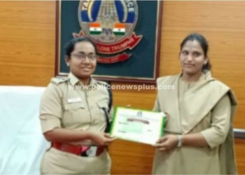 சிறப்பாக பணிபுரிந்த, பெண் காவல்துறையினருக்கு பாராட்டு!