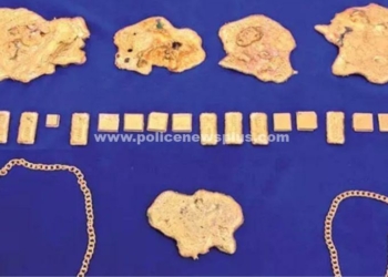 ரூ.19 லட்சம் மதிப்புள்ள, தங்கம் பறிமுதல்!