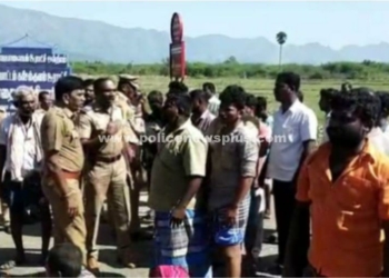 தகராறில் அரிவாள் வெட்டு, உறவினர்கள் சாலை மறியல் போராட்டம்!