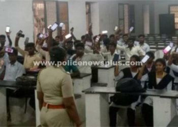 காவல் உதவி செயலி பயன்பாடுகள் குறித்து,மாணவர்களிடையே காவல்துறையினர்!