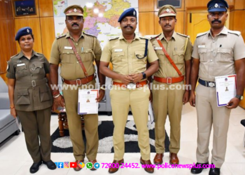 பெற்றோர்களை விட்டு  தொலைந்த பெண் குழந்தையை மீட்ட காவலர்கள்