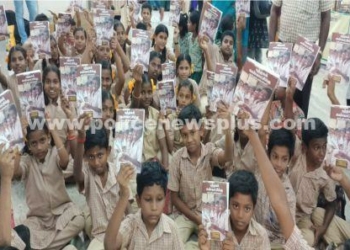 புத்தகத் திருவிழாவில், மாணவர்களுக்கு இலவச நூல் வழங்கல்!