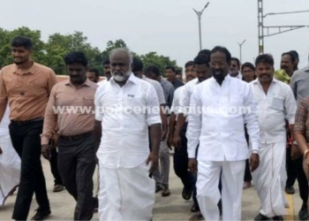 ரயில்வே பாலம்கட்டி முடிக்க ஆறு மாத காலக்கெடு, மீஞ்சூர் நாடாளுமன்ற உறுப்பினர்!