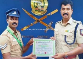 தங்க பதக்கம் வென்ற முதல் நிலை காவலர்!