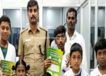 மாணவர்களுடன் கோவில்பட்டி D.S.P