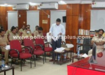 மாதாந்திர குற்ற கலந்தாய்வுக் கூட்டம், விழுப்புரம் காவல்துறையினர்!