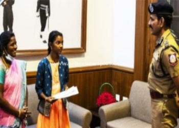 திருவண்ணாமலை பள்ளி மாணவிக்கு D.G.P  பாராட்டு!